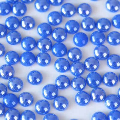 Фабрика круглой формы синего цвета железа на полукруглой жемчужной керамики для стразов аппликации